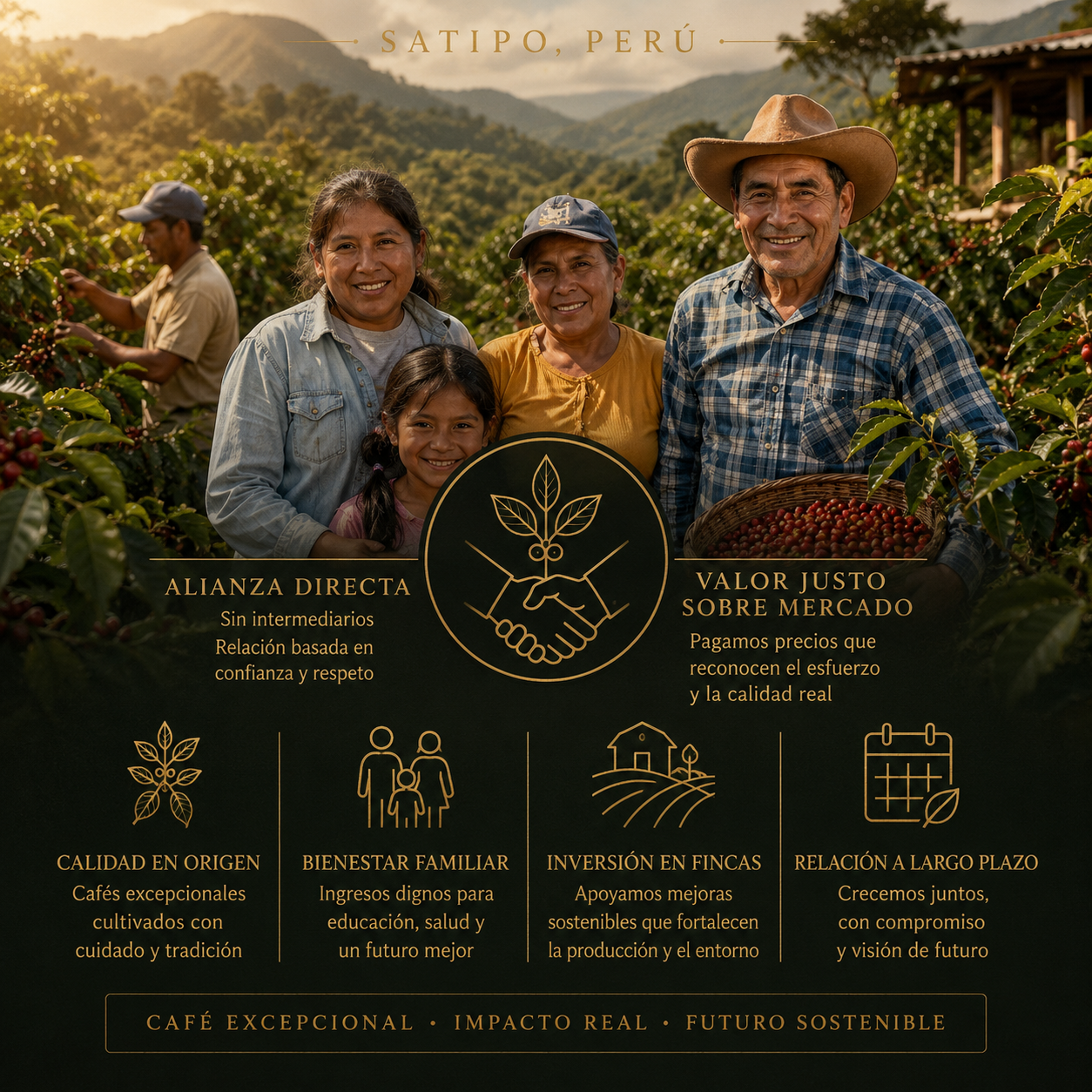 Familias caficultoras y relaciones justas
